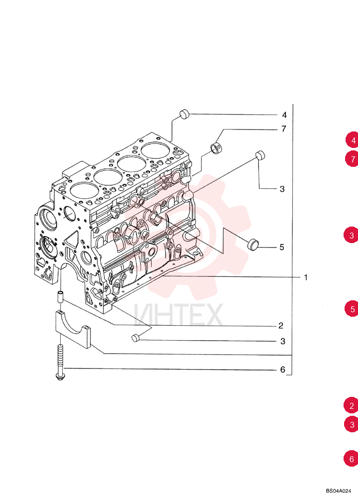 CYLINDER BLOCK,4 Cylinders
