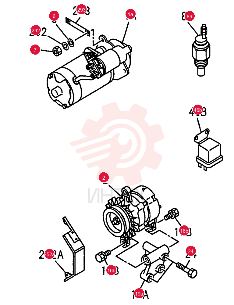 ENGINE ELECTRICAL CONTROL PARTS 0-60C