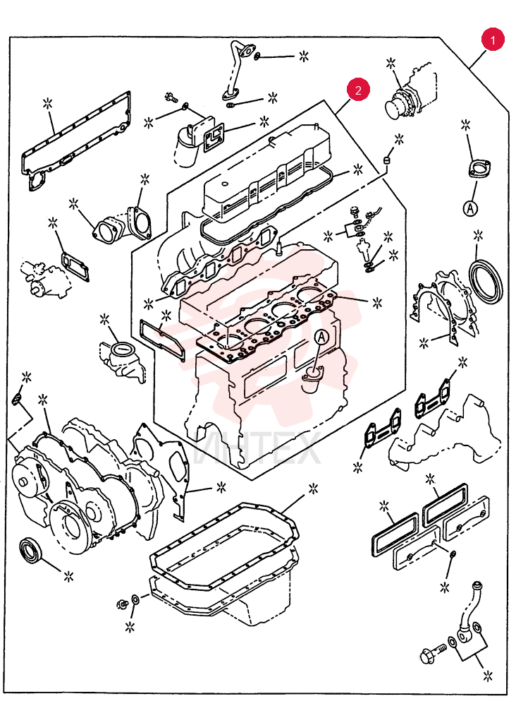 ENGINE GASKET KIT 0-05C