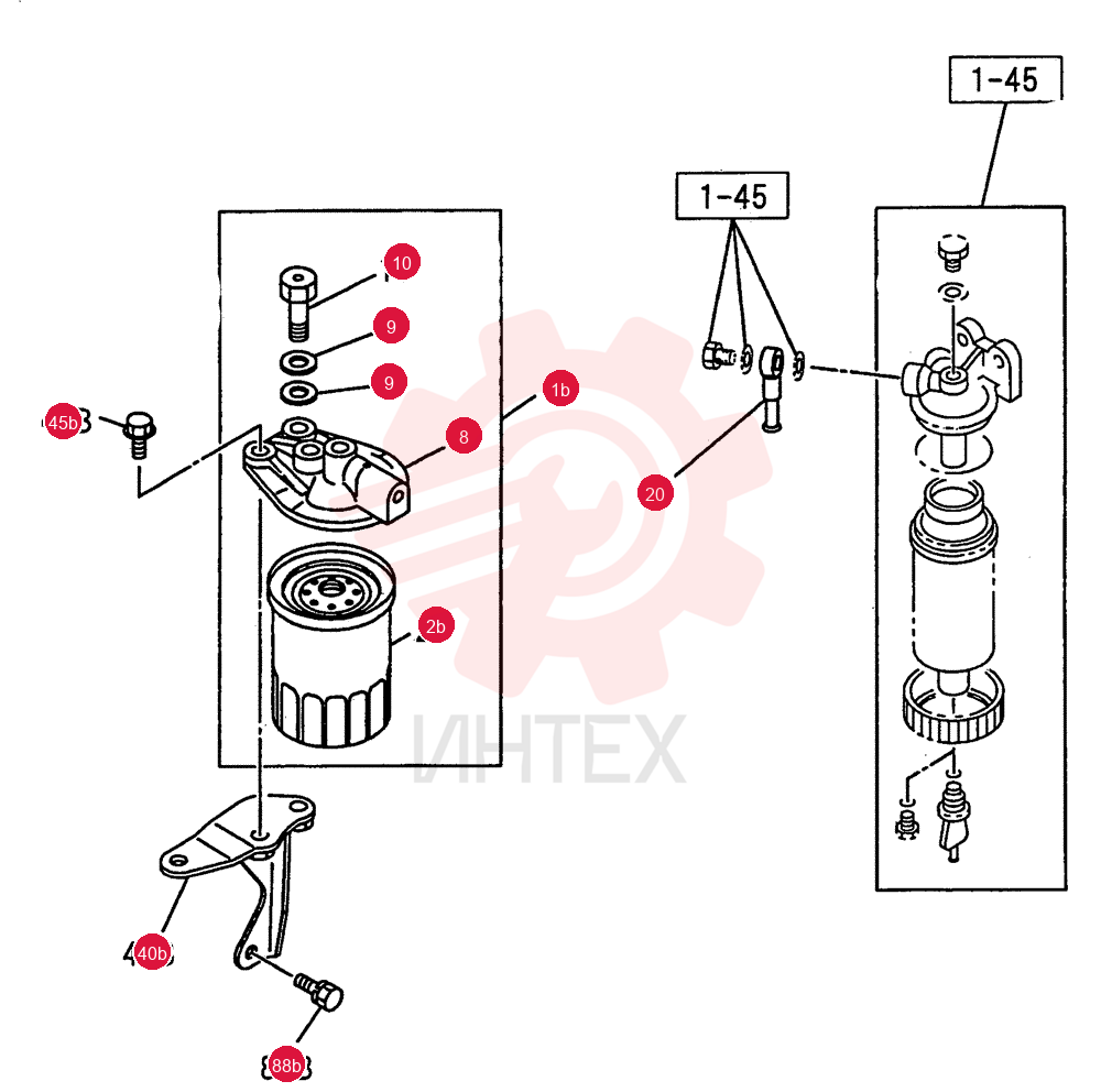 FUEL FILTER AND BRACKET 0-41C (2)