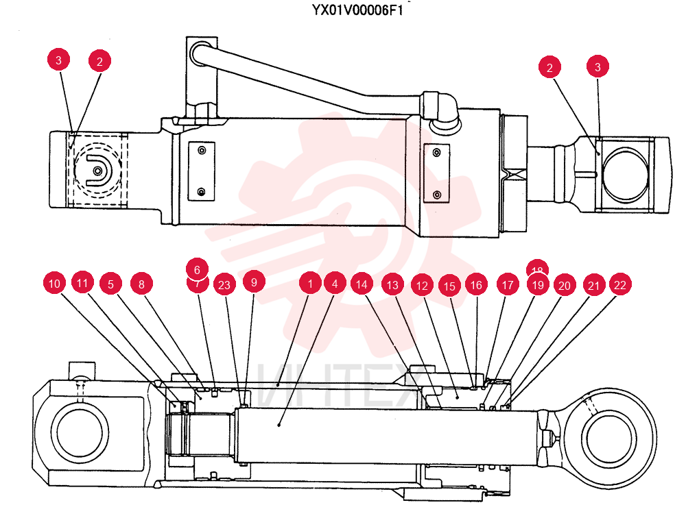 HYDRAULIC CYLINDER YX01V00006F1