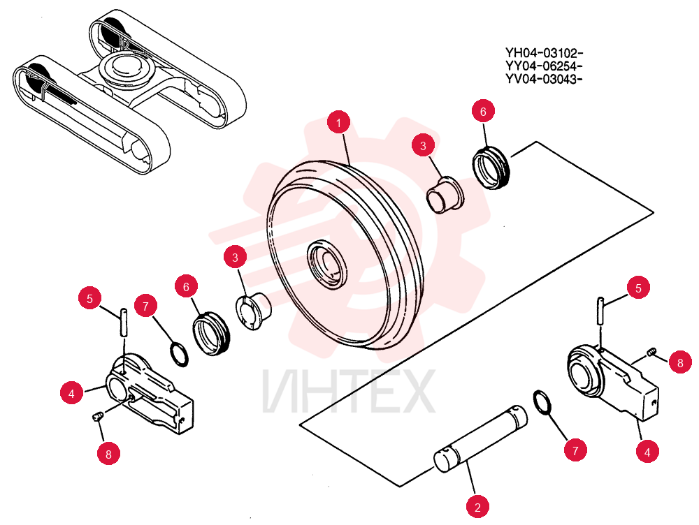 IDLER YX52D00003F1
