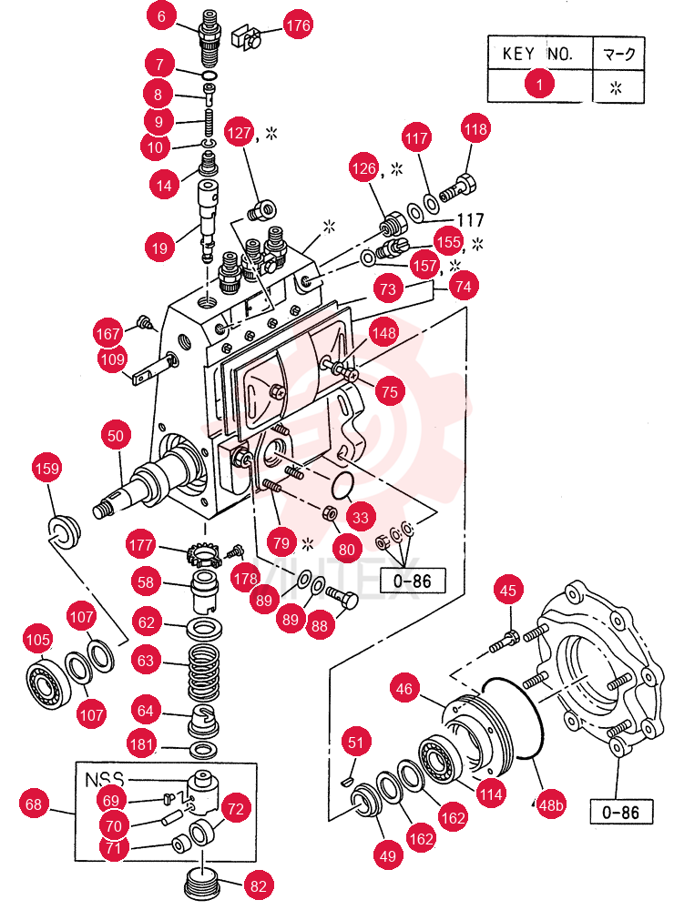 INJECTION PUMP 0-80B