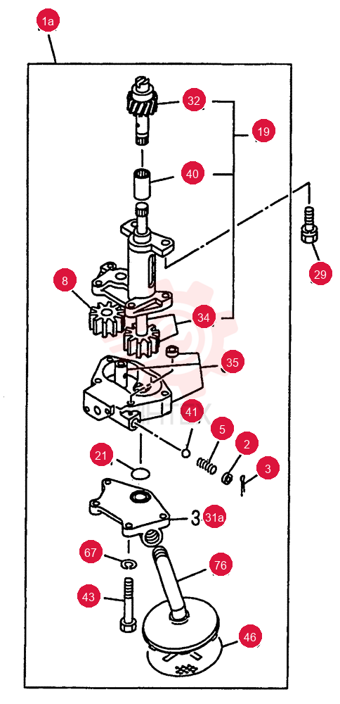 OIL PUMP AND OIL STRAINER 0-51C