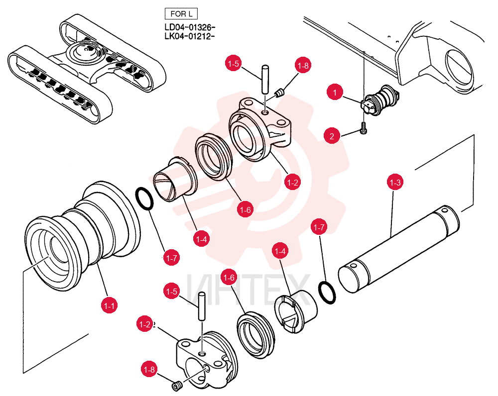 ROLLER ASSY, TRACK YN64D00033F1