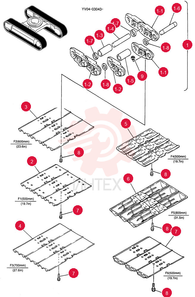 SHOE ASSY YV60D00003F2