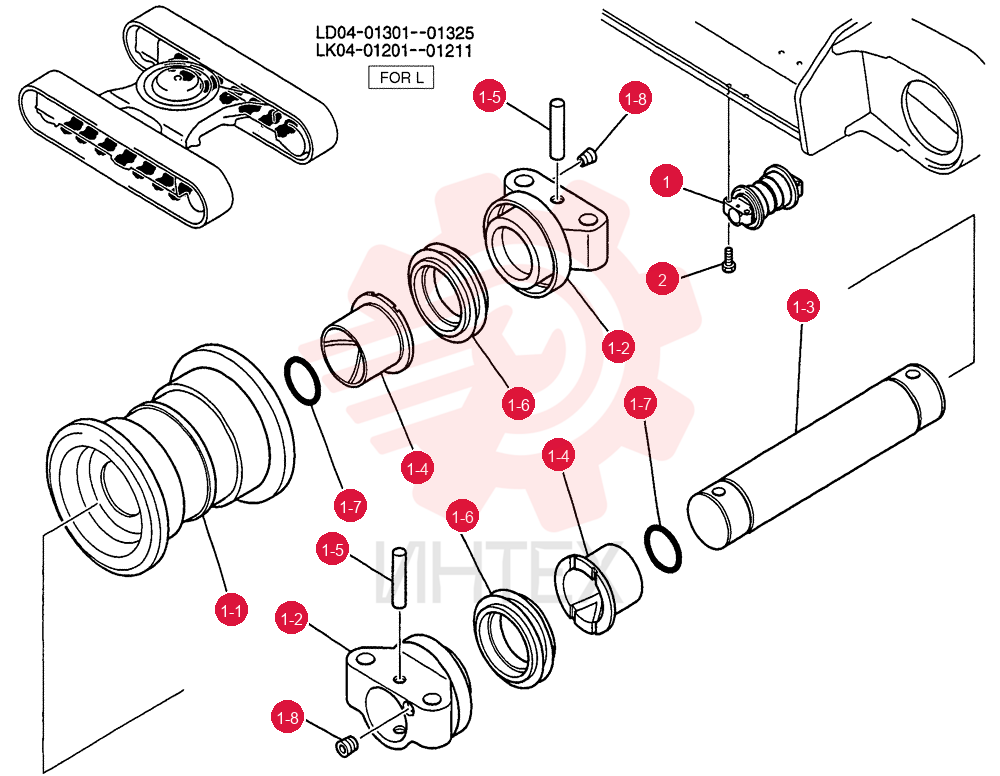 TRACK ROLLER YN64D00020F1