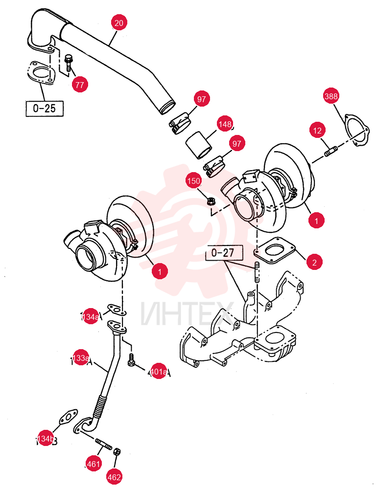 TURBOCHARGER SYSTEM 0-36C