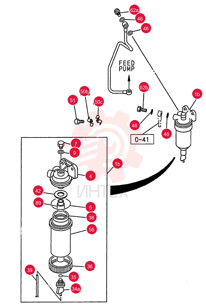 WATER SEDIMENTER; FUEL 1-45C