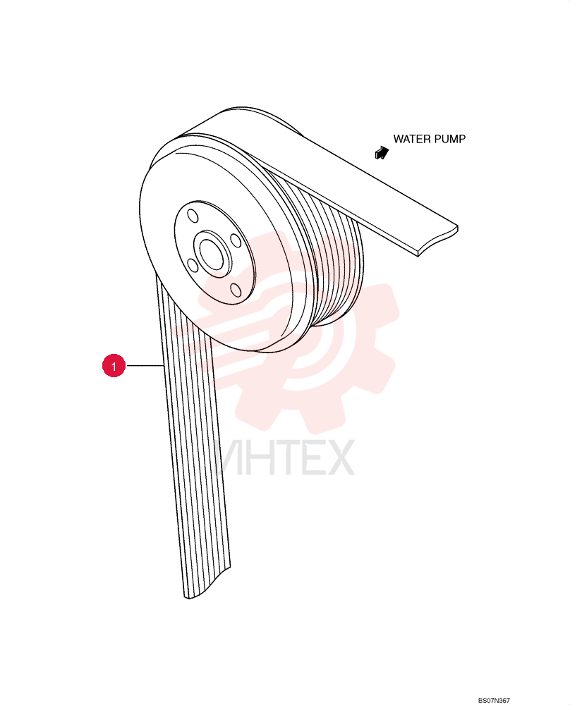BELT, TRANSMISSION VA3434904400