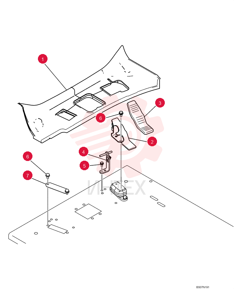 FOOT BOARD YN26M00066P1