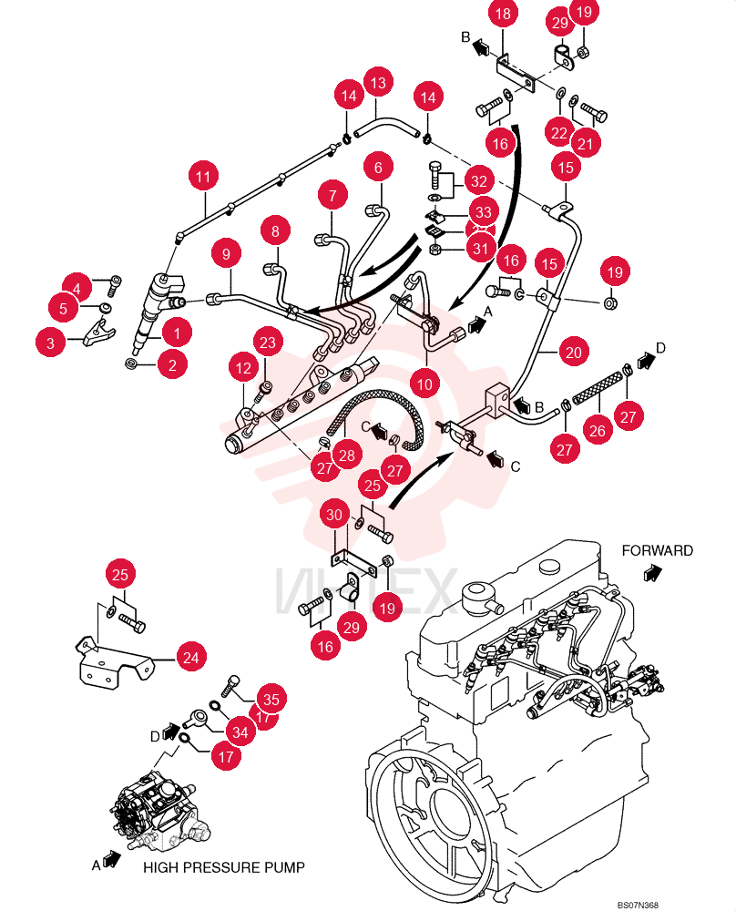 FUEL SYSTEM INJECTOR VA32G6100010
