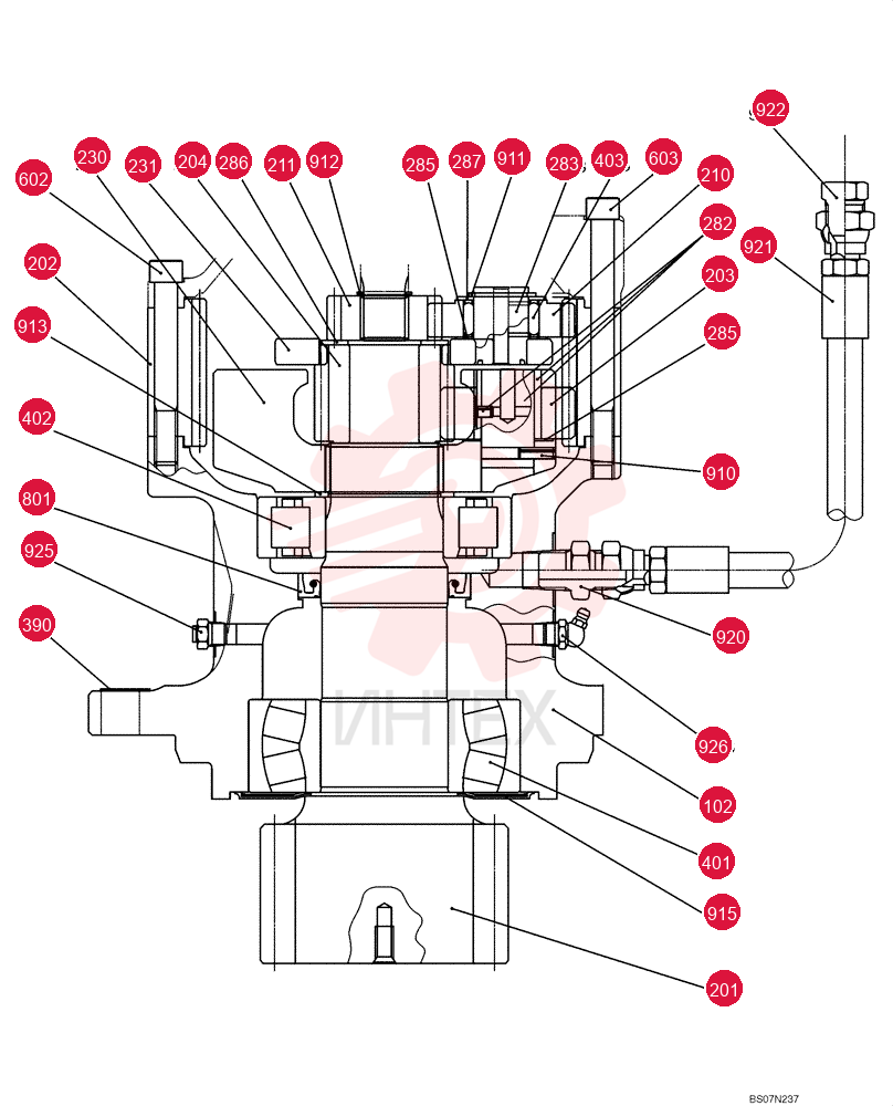 HYDRAULIC MOTOR YY32W00004F1