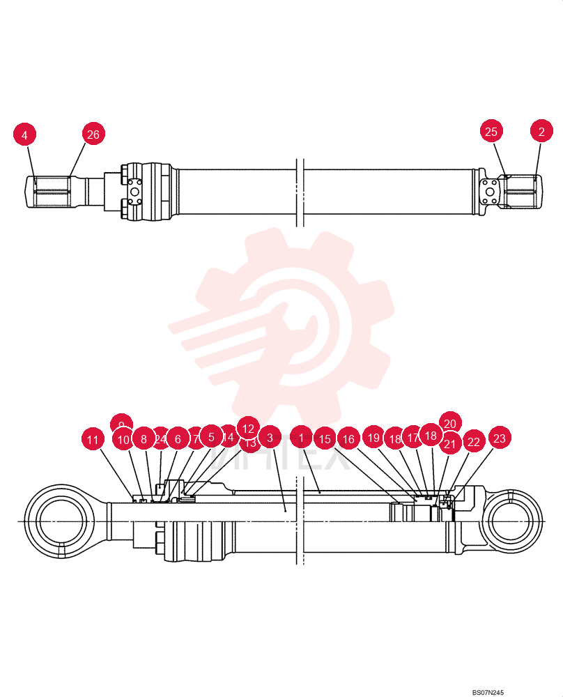 LIFT CYLINDER YY01V00053F1