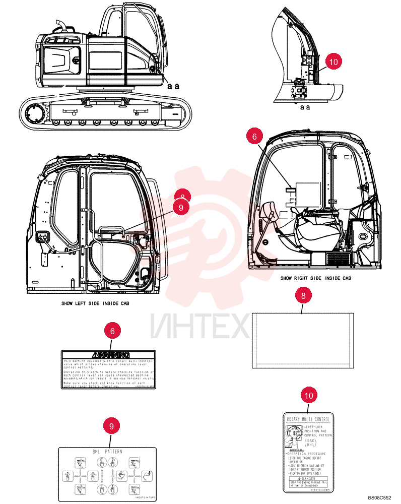WARNING DECAL YN20T01039P1