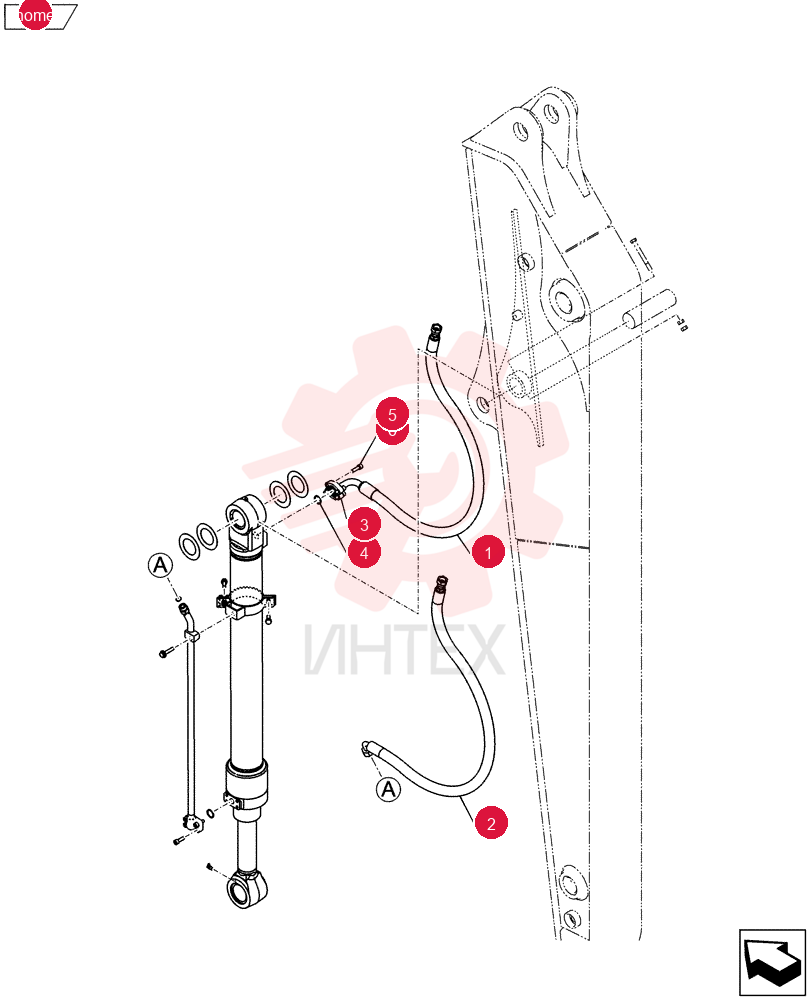 Arm 2.84M, Bucket