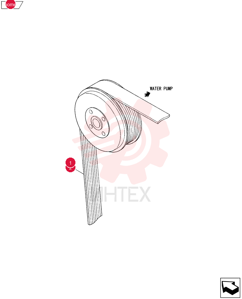 BELT, TRANSMISSION VA3434904400