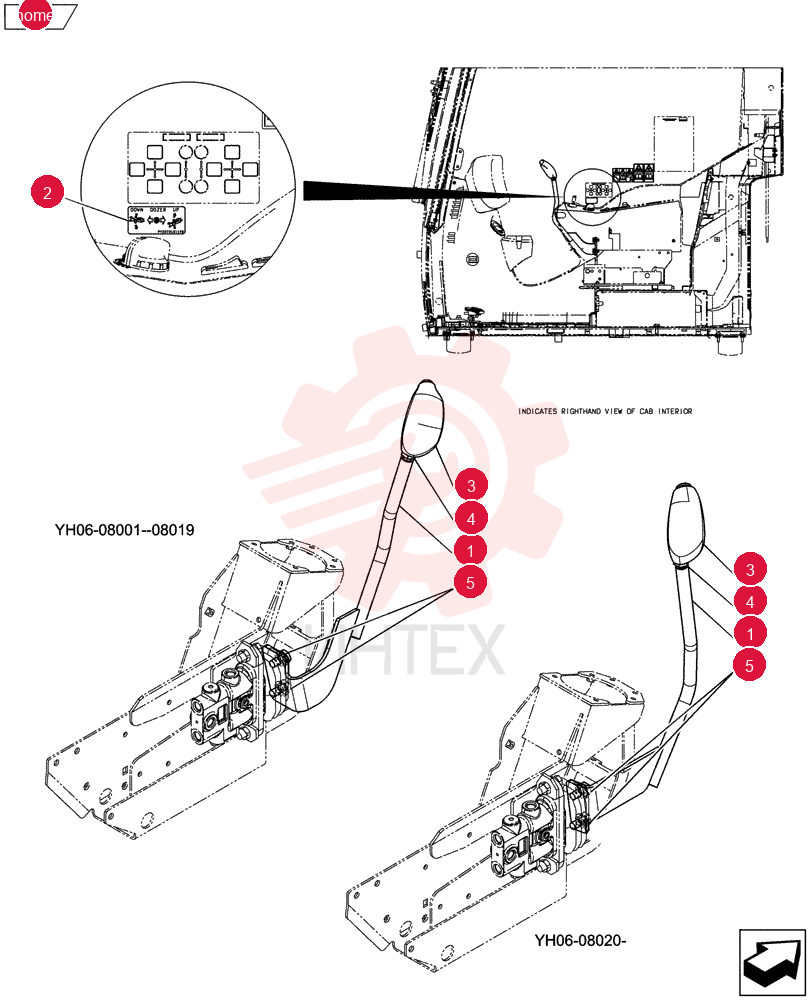 Dozer, Start Serial: YH06-08001