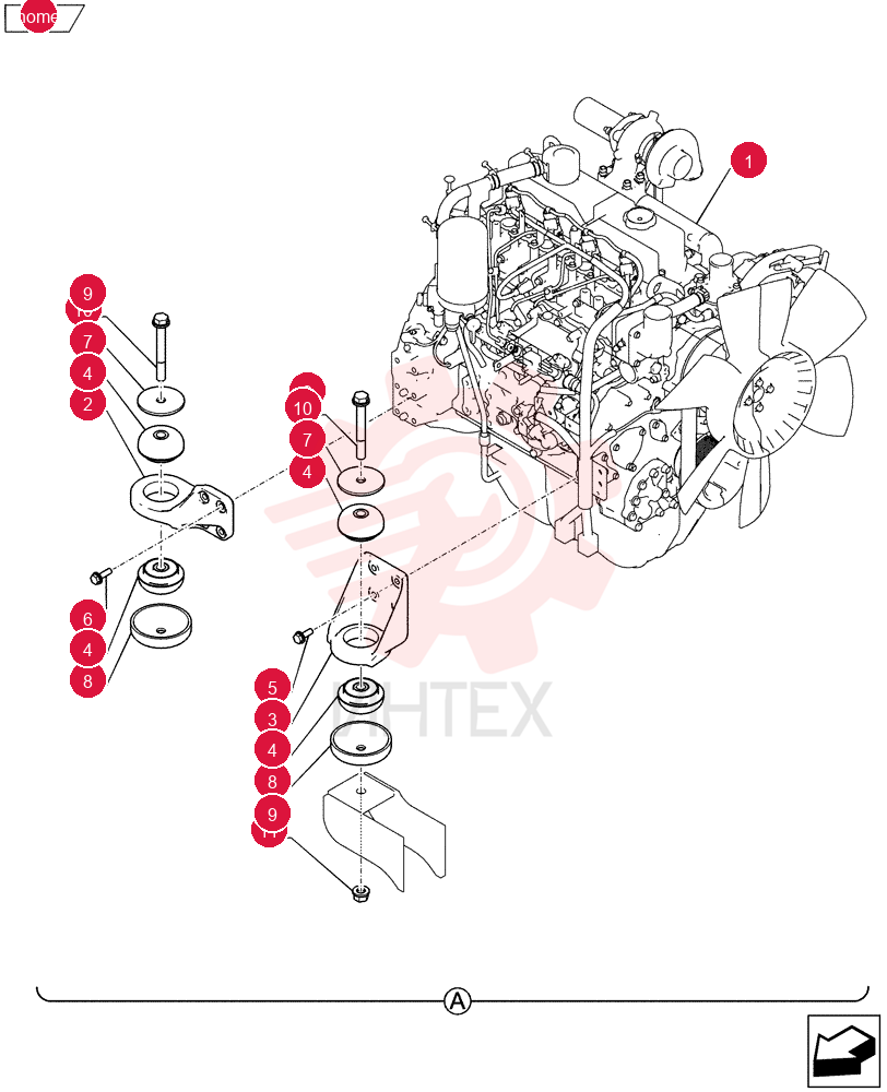 ENGINE,4 Cylinders, W/ Turbocharger