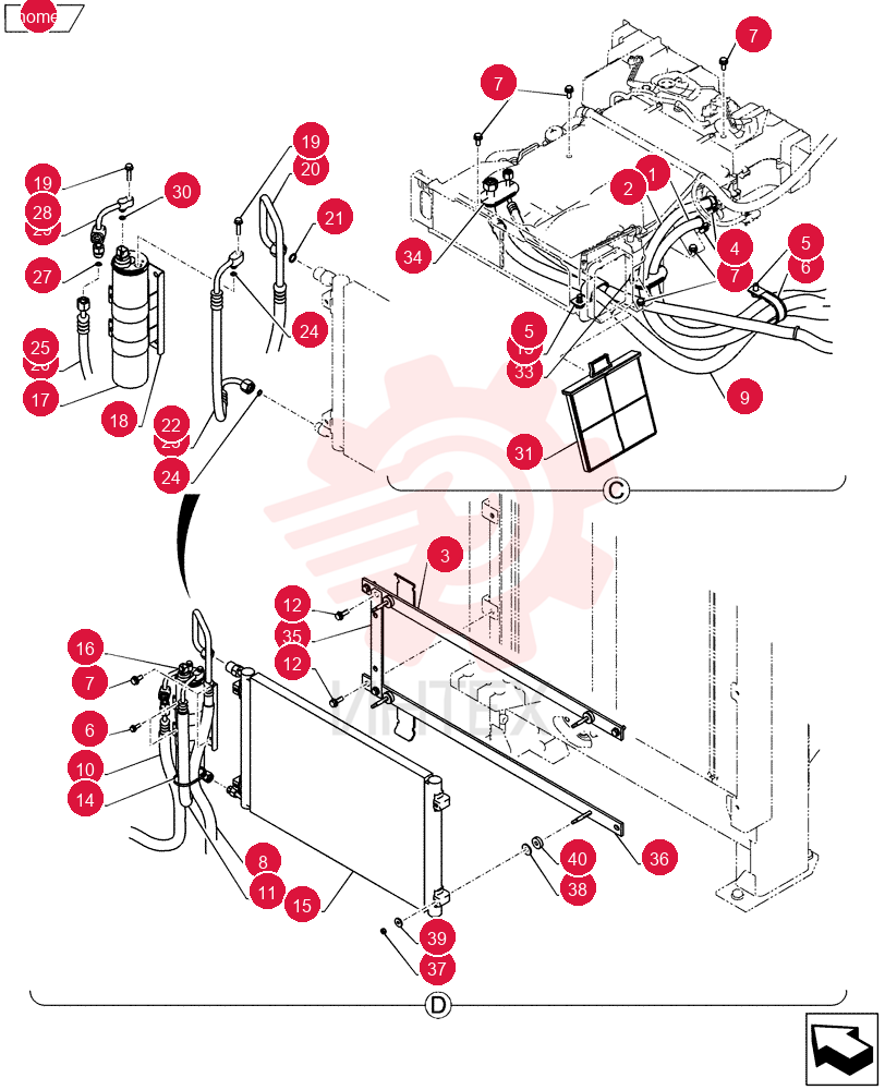 FLEXIBLE HOSE HX11W08270DX