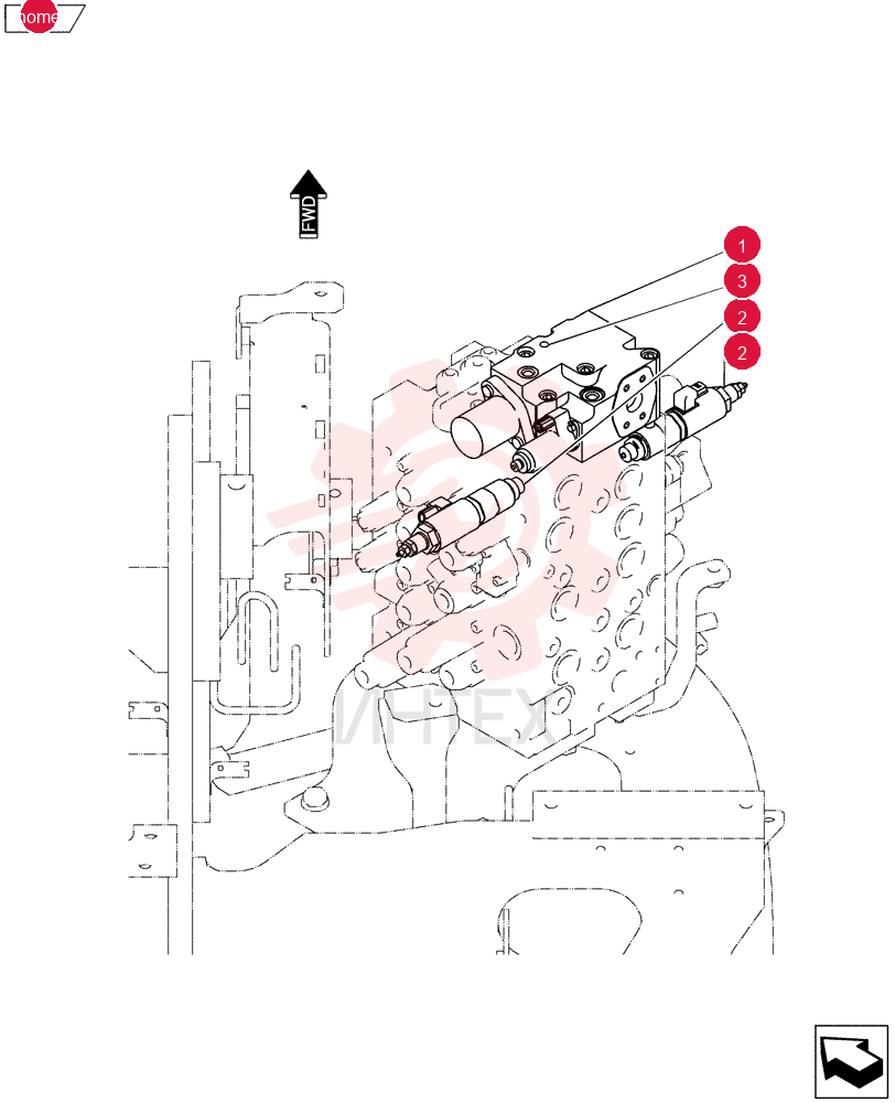 Схема (E135BSRLC) - CRAWLER EXCAVATOR ASN YH06-08001 YY64H00130F1