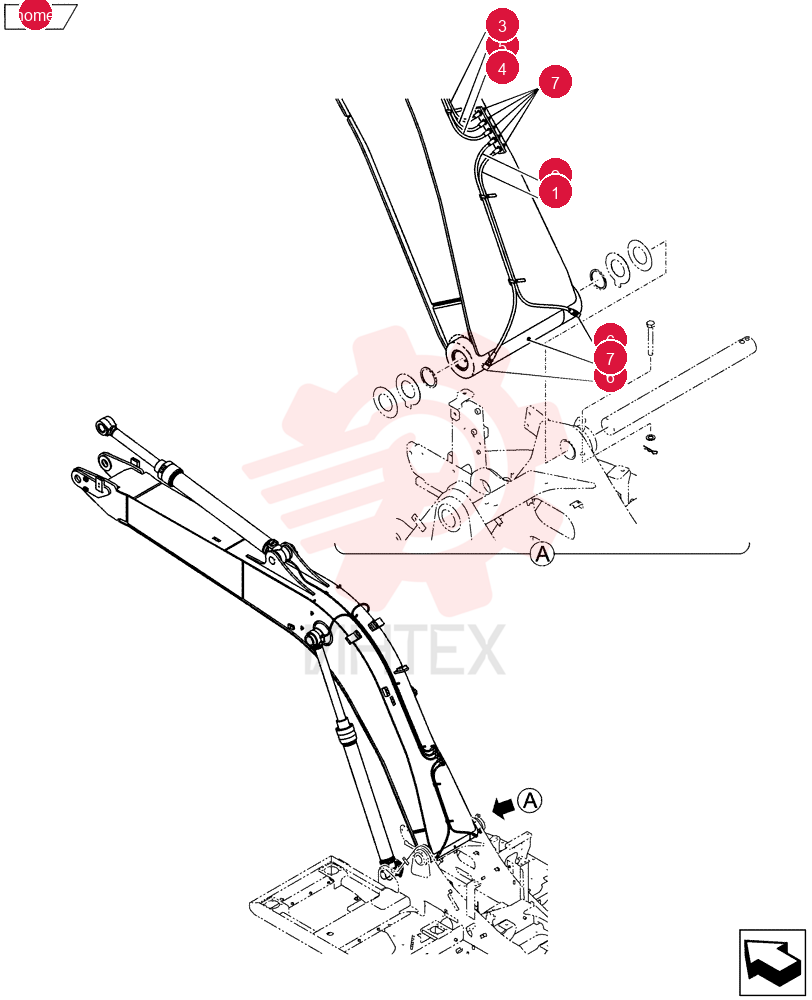 Схема (E135BSRLC) - CRAWLER EXCAVATOR ASN YH06-08001 YY02B00202F1