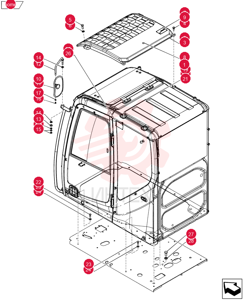 Схема (E135BSRLC) - CRAWLER EXCAVATOR ASN YH06-08001 YY02C00048F1