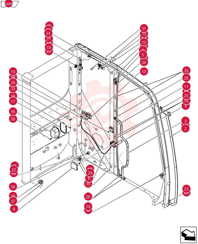 Схема (E135BSRLC) - CRAWLER EXCAVATOR ASN YH06-08001 YY02C00064F1