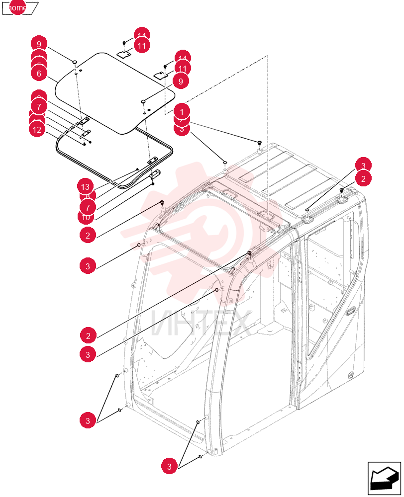 Схема (E135BSRLC) - CRAWLER EXCAVATOR ASN YH06-08001 LQ02C01303F1