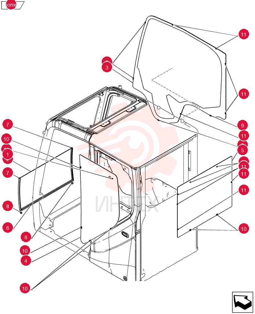 Схема (E135BSRLC) - CRAWLER EXCAVATOR ASN YH06-08001 YT02C01705F1