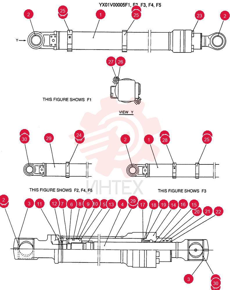 BUCKET CYLINDER YX01V00005F1