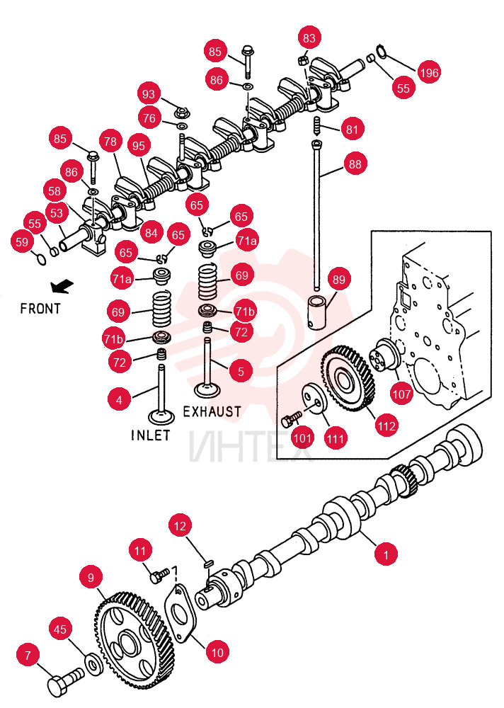 CAMSHAFT AND VALVE 0-14C