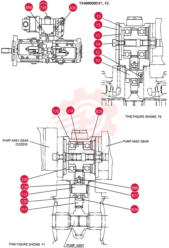 CASE ASSY. YX46W00001F1