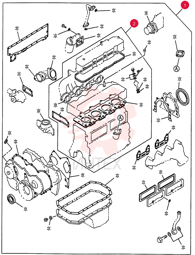 ENGINE GASKET KIT 0-05C