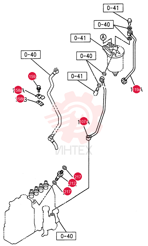FUEL PUMP AND PIPE 0-42C