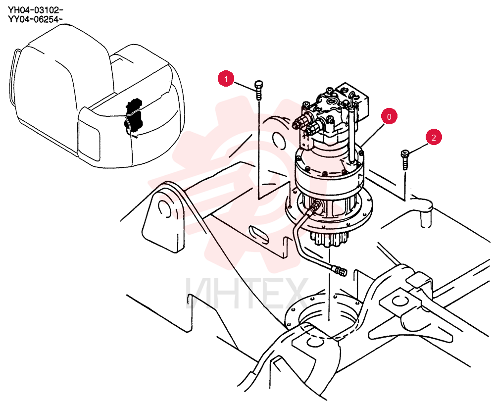 HYDRAULIC MOTOR YX15V00002F3 (2)
