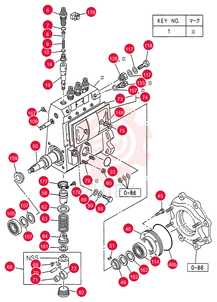 INJECTION PUMP 0-80B