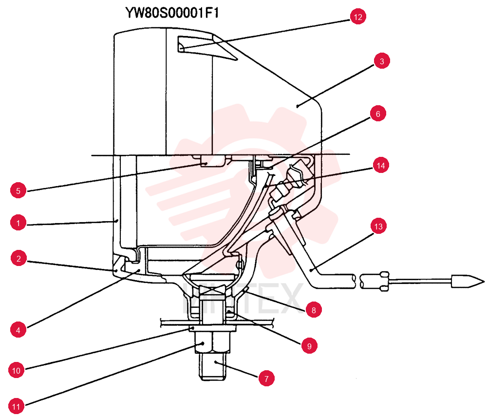 LIGHT ASSY. YW80S00001F1