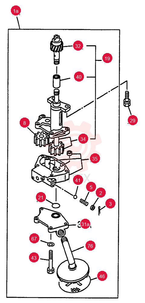 OIL PUMP AND OIL STRAINER 0-51C