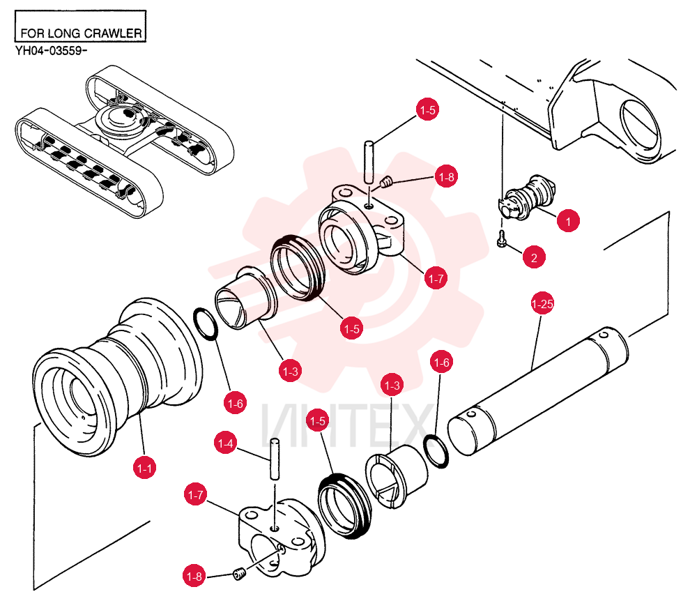 ROLLER ASSY, TRACK YY64D00021F1