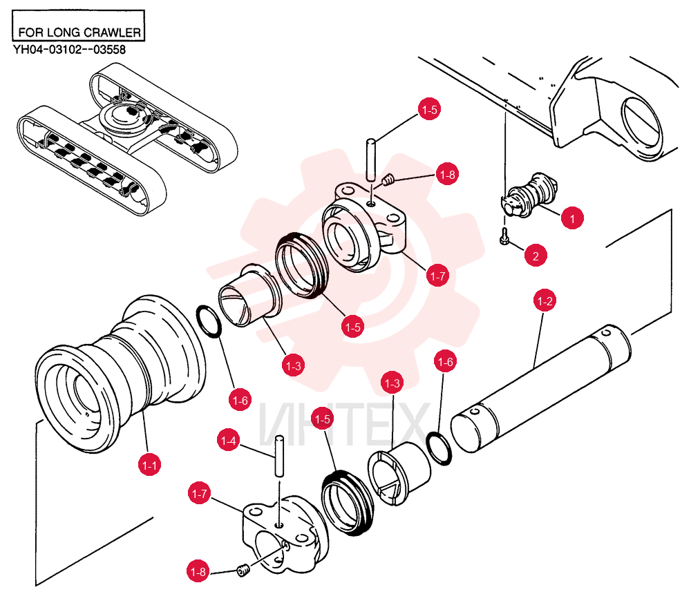 ROLLER ASSY, TRACK YY64D00013F1