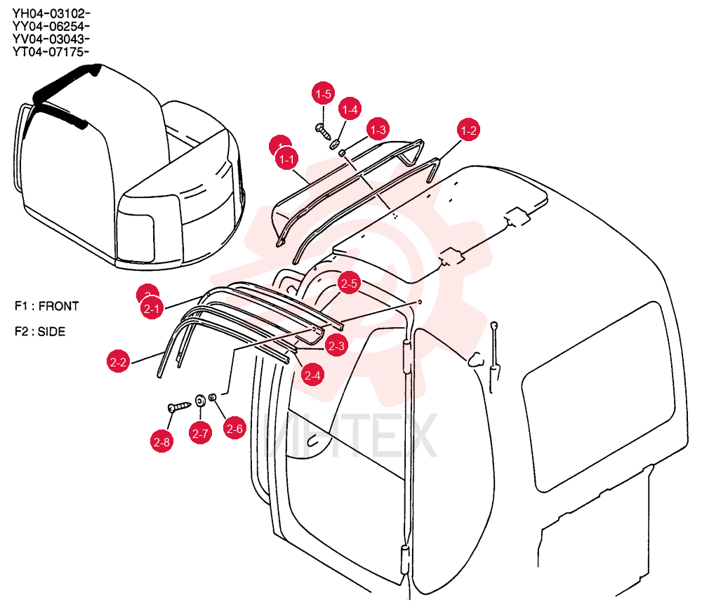 SUN VISOR YT55C00001F1
