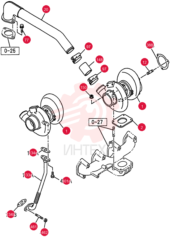 TURBOCHARGER SYSTEM 0-36C
