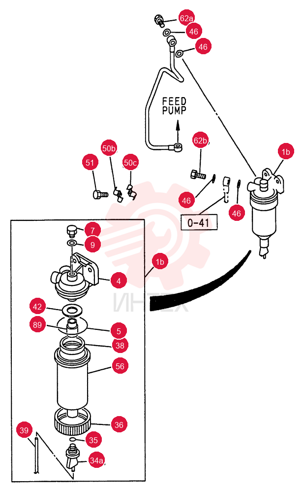 WATER SEDIMENTER; FUEL 1-45C