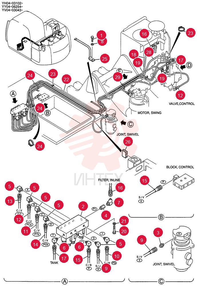 CONTROL LINES, VALVE YY64H00021F1 (2)