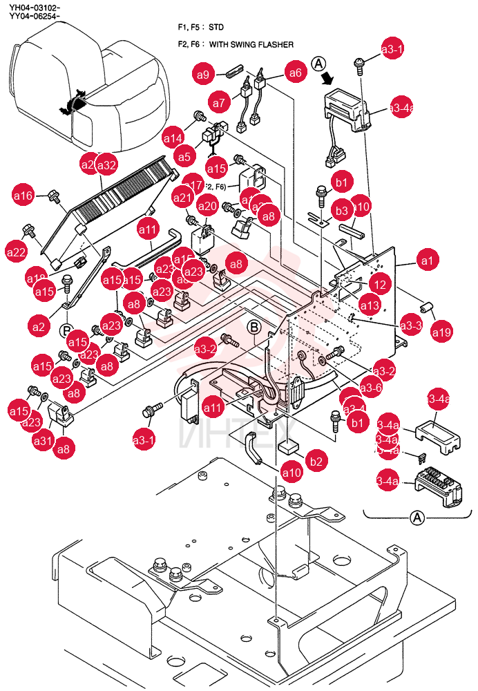 CONTROLLER ASSY (STD)   YH04-03102, Serial Range: -YH04-03304 YY22E00060F1 (4)