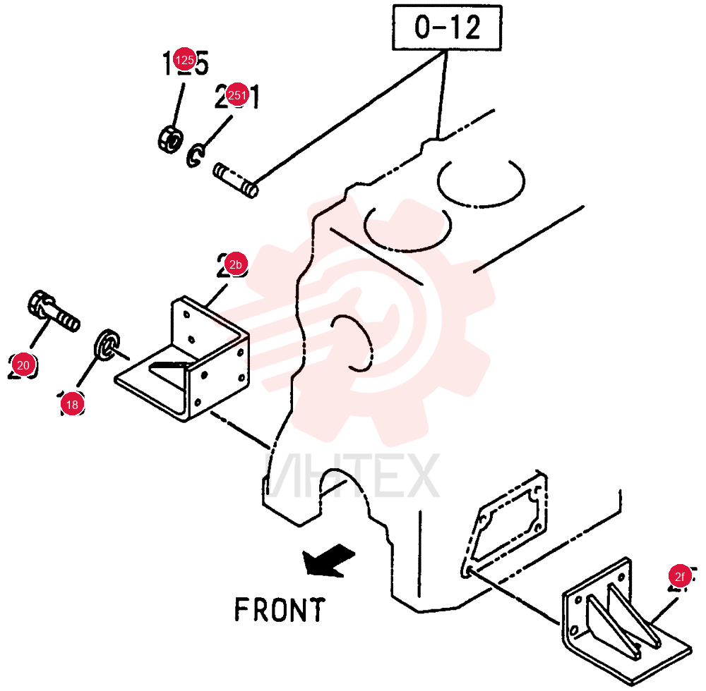 ENGINE MOUNTING 0-22C