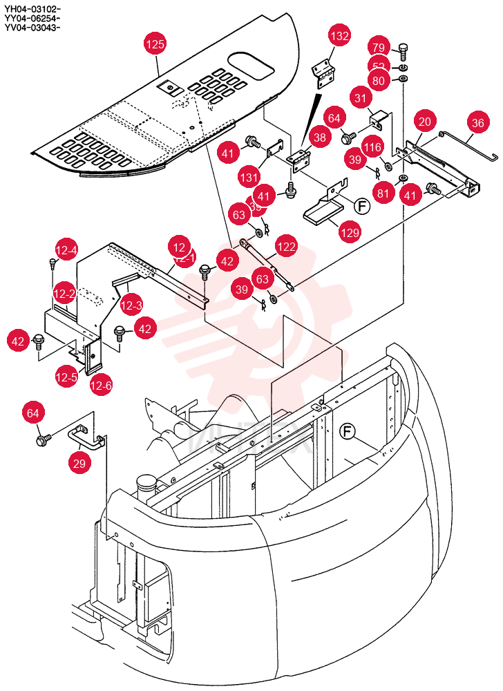 GUARD INSTAL  YH04-03102, Serial Range: -YH04-03215 YY21C00010FD (2)