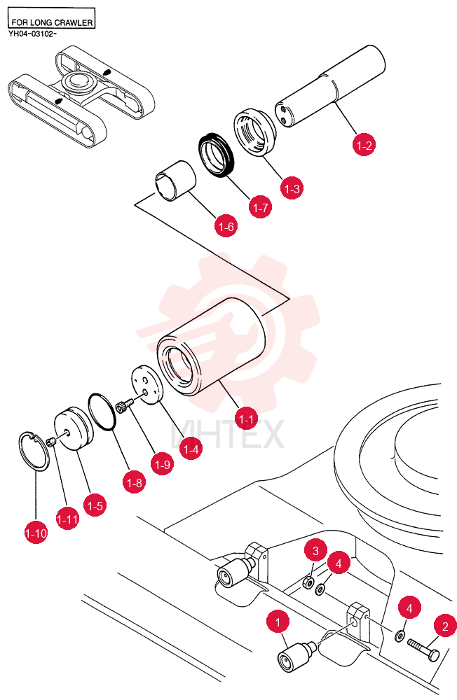 ROLLER ASSY, UPP YY64D00004F1