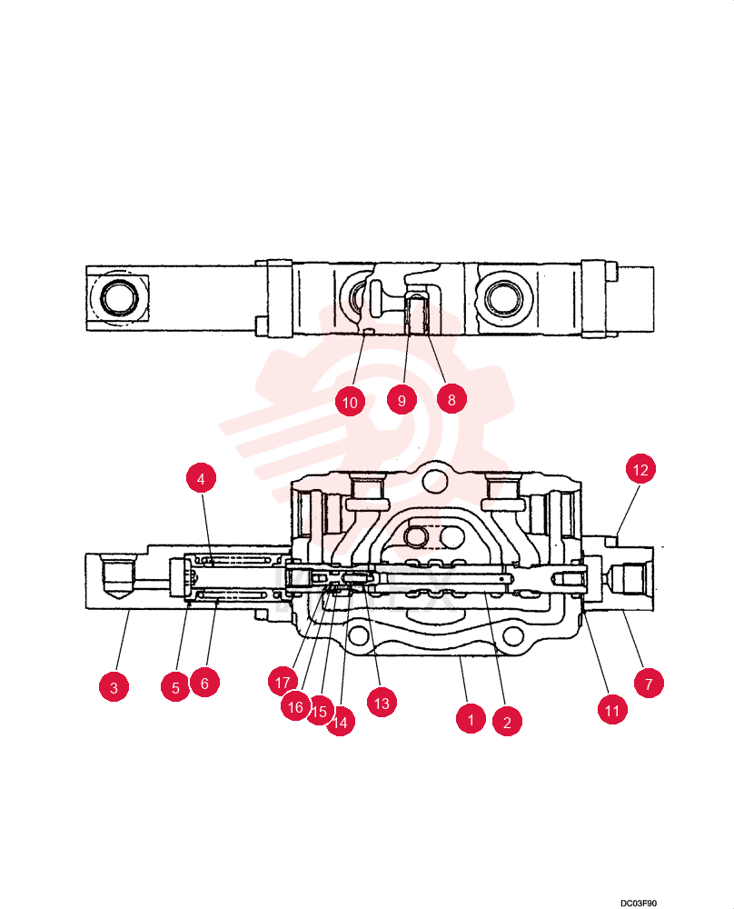 HYDRAULIC VALVE PE30V01007F1